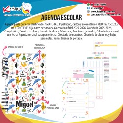 Agenda escolar alumnos Animales 1