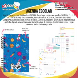 Agenda escolar alumnos Espacio