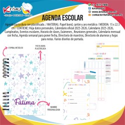 Agenda escolar alumnos Estrellas