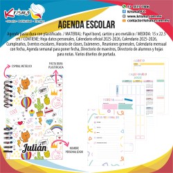 Agenda escolar alumnos Kawai