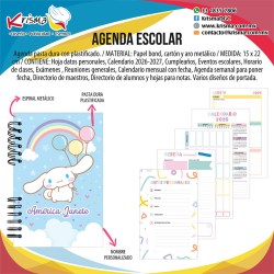 Agenda escolar alumnos Cinnamon