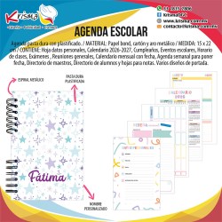 Agenda escolar alumnos Estrellas