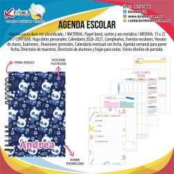 Agenda escolar alumnos Panda