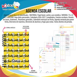 Agenda escolar alumnos Snoopy