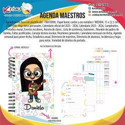 Agenda escolar maestros Miss