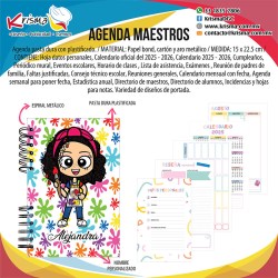Agenda escolar maestros Miss