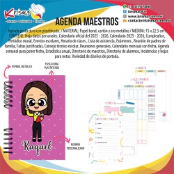 Agenda escolar maestros Miss5