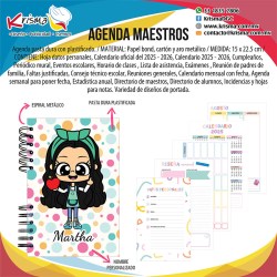 Agenda escolar maestros Miss5