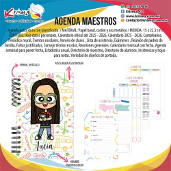 Agenda escolar maestros Miss