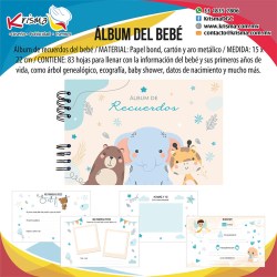 Álbum de recuerdos del bebé niño boyÁlbum de recuerdos del bebé niño boy