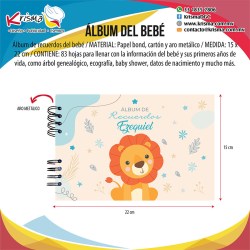 Álbum de recuerdos del bebé niño boyÁlbum de recuerdos del bebé niño boy