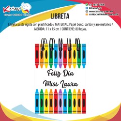 Libreta maestros Crayola