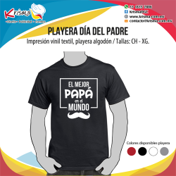 Playera El mejor papá del mundo